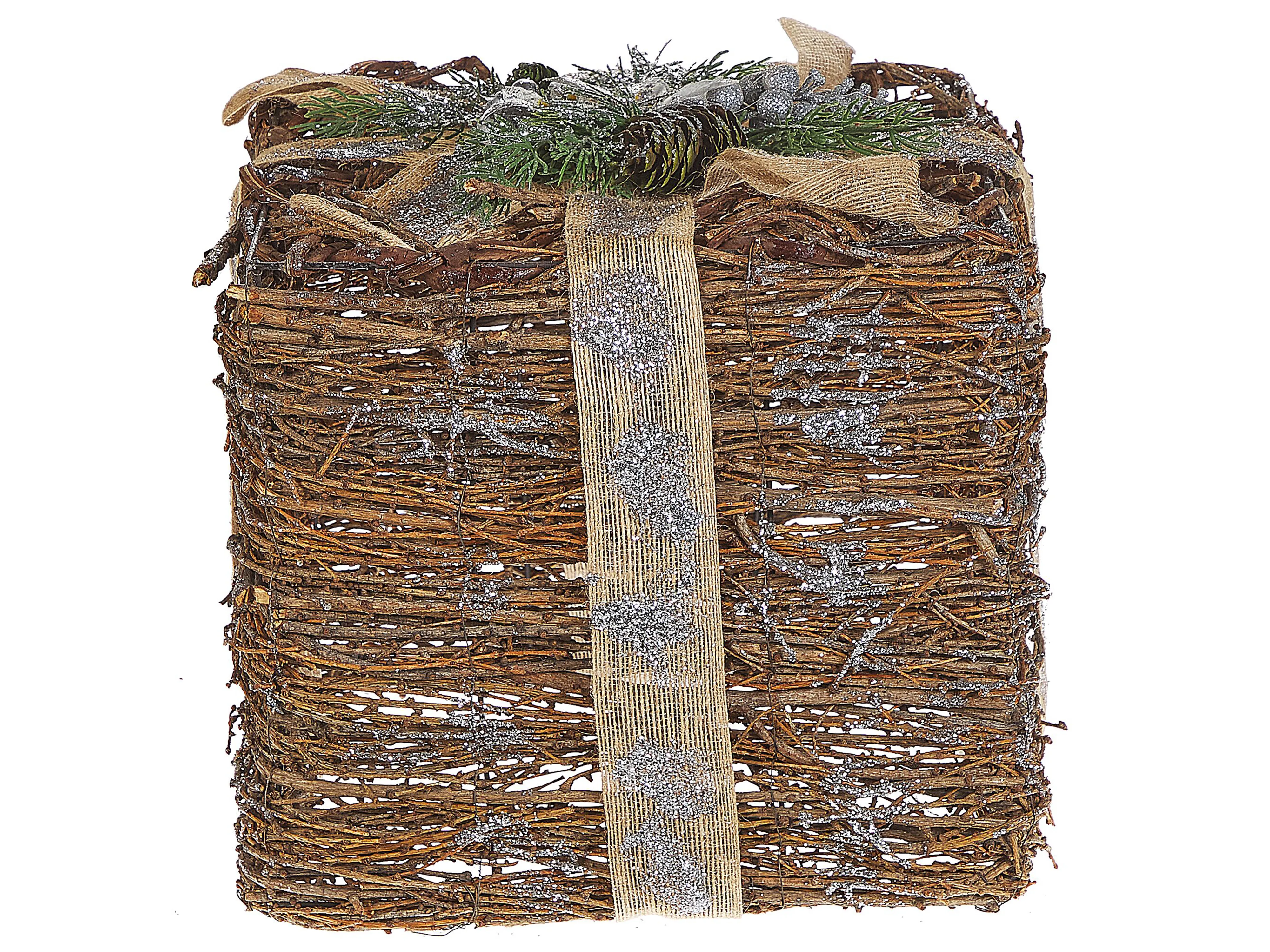 Set van 2 kerstdecoraties INARI Kerstcadeaus 28/21 cm Zilver