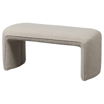WOOOD halbank Milan beige bouclé stof