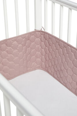 Minitude  Kviltet Sengekant 360, Dusty Rose