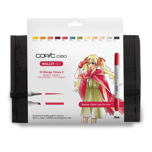COPIC® ciao 12er Wallet-Set, Manga Tones 2