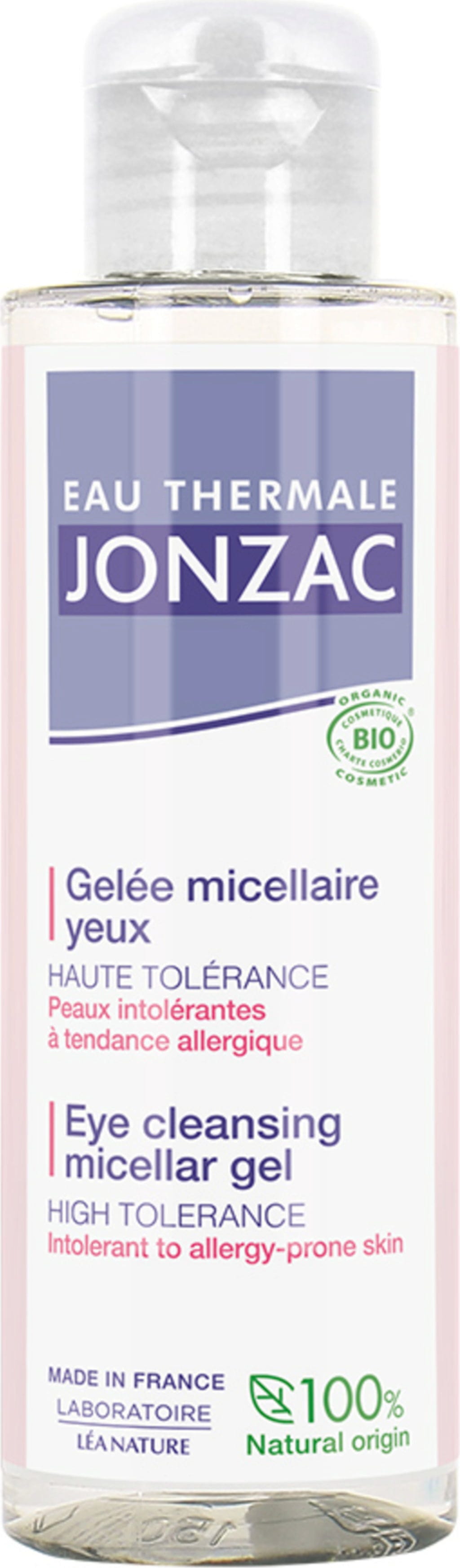 Eau Thermale JONZAC  Réactive Control Eye Cleansing Micellar Gel, 100 ml