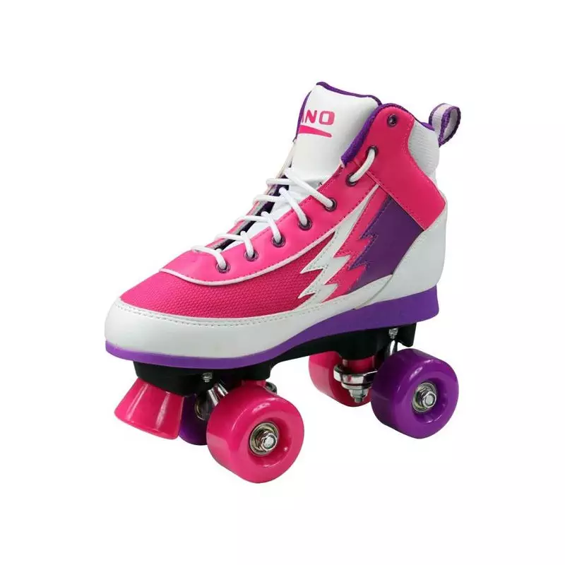 Roller quad NANO neon blanc/rose/violet