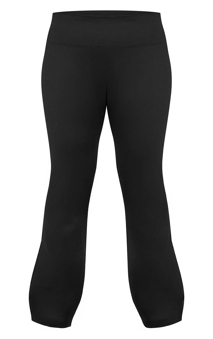 Noir Pantalon De Yoga Évasé Sculptant Ultimate Grande Taille