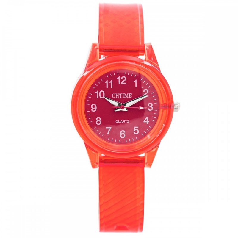 Montre Femme CHTIME bracelet Plastique Rouge