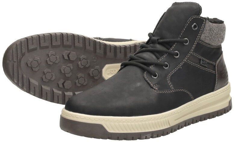 Rieker Veterschoenen Hoog zwart