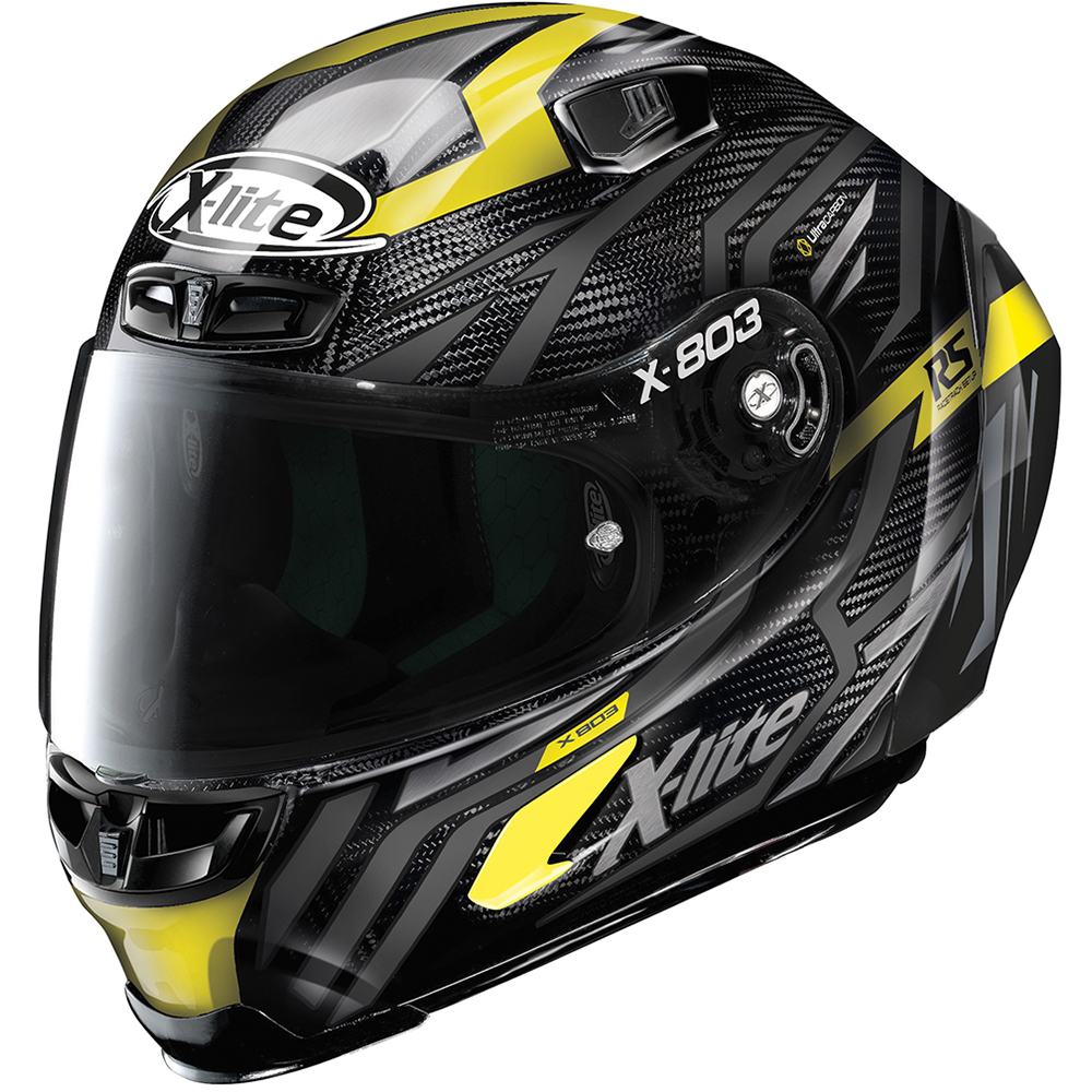 X-lite - Casque X-803 RS Ultra Carbon Deception Noir / Jaune