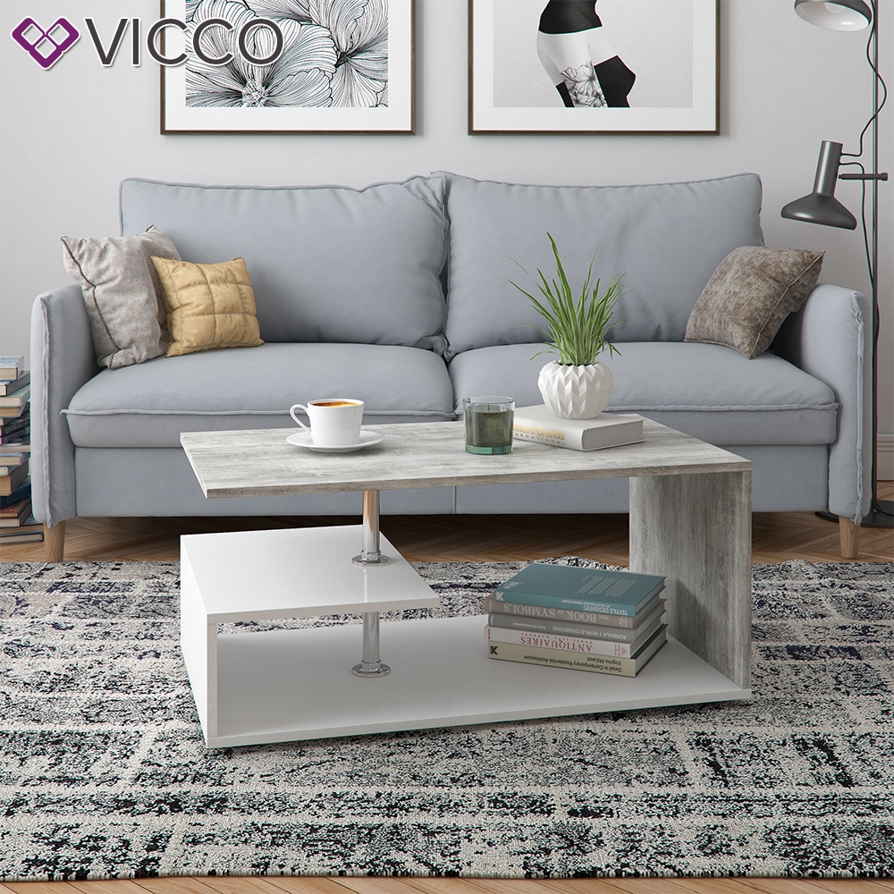 VICCO Couchtisch GUILLERMO - Wohnzimmertisch Sofatisch Tisch 4 Farbvarianten