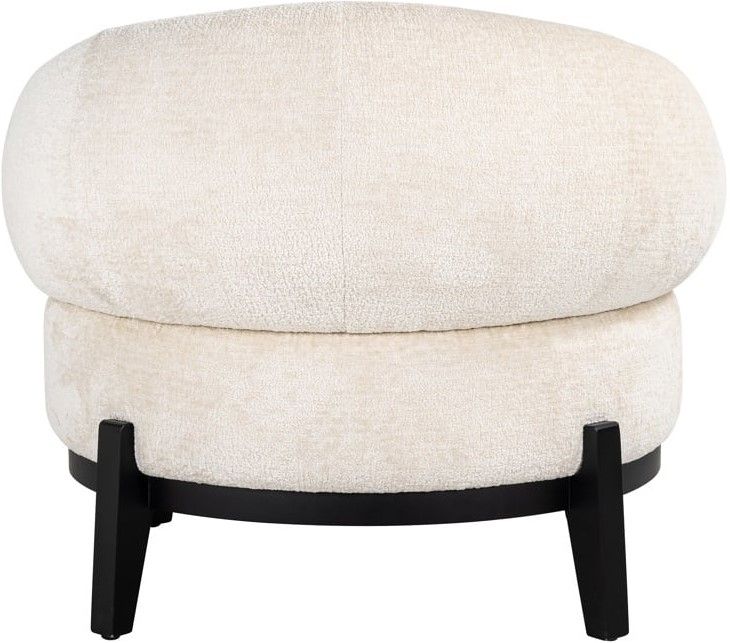 Fauteuil S4704 White Chenille Montana B88.5 x D87 x H72 cm