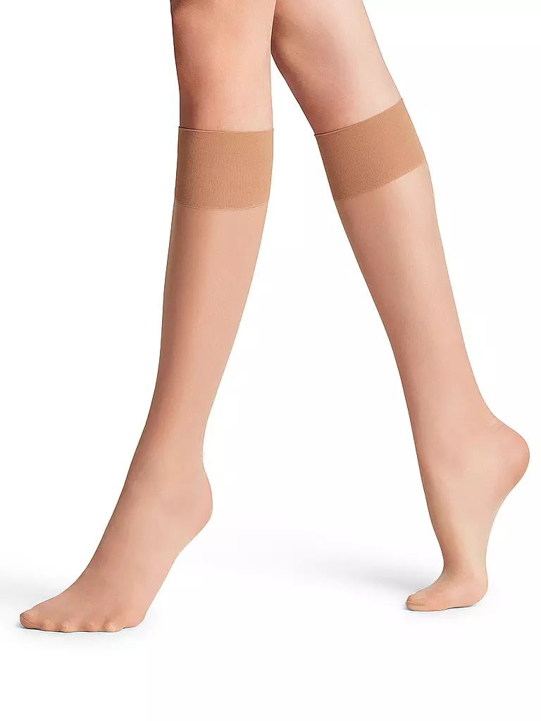 FALKE Kniestrümpfe PURE MATT 20 Den powder beige