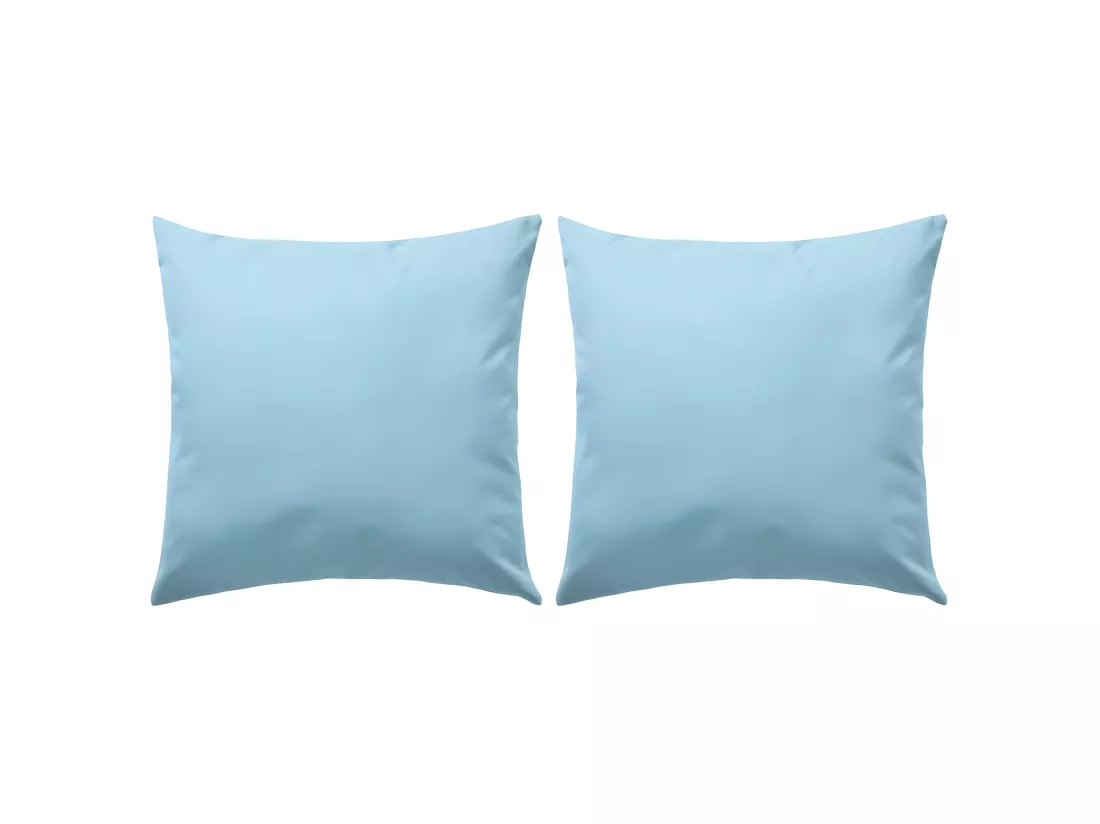 Lot de 2 coussins bleue 45 x 45 x 3 cm DEC020098