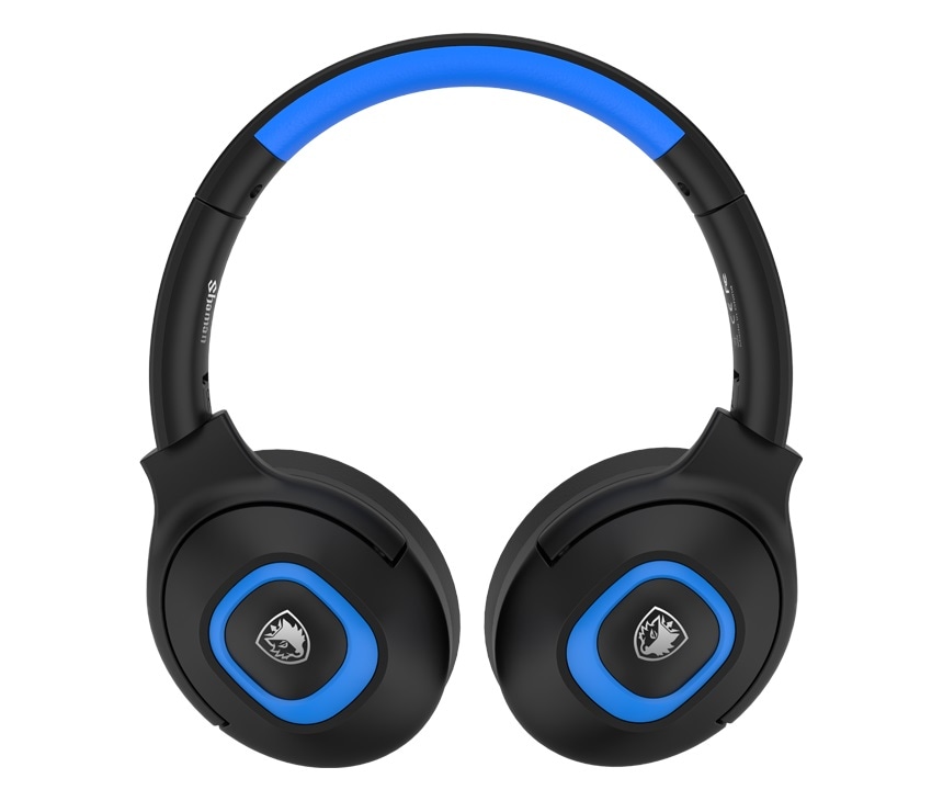 Sades Gaming-Headset »Shaman SA-724 Gaming Headset, schwarz/blau, USB, kabelgebunden« Mikrofon abnehmbar Stereo, Over Ear, PC, PST, XBox, Nintendo Switch, VR, Phone