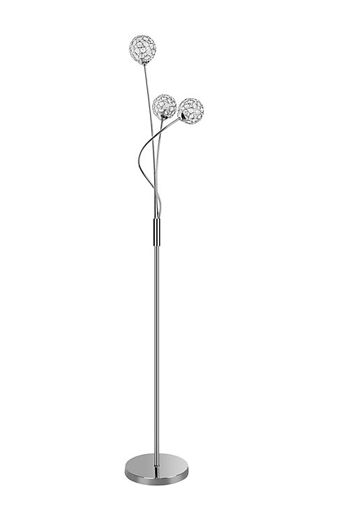 Lampadaire Mantus GoodHome G9 argent brillant