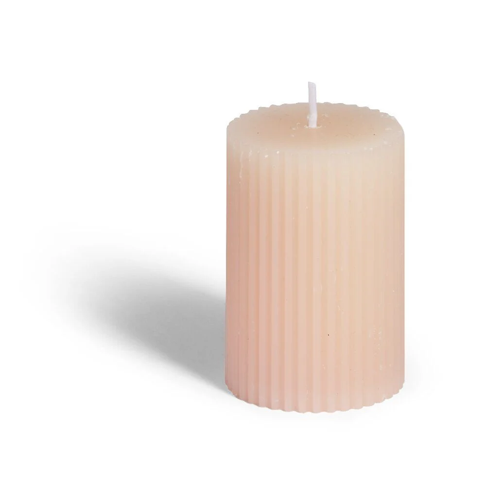 Bougie cylindrique Ø5xH7,5cm - 3 coloris