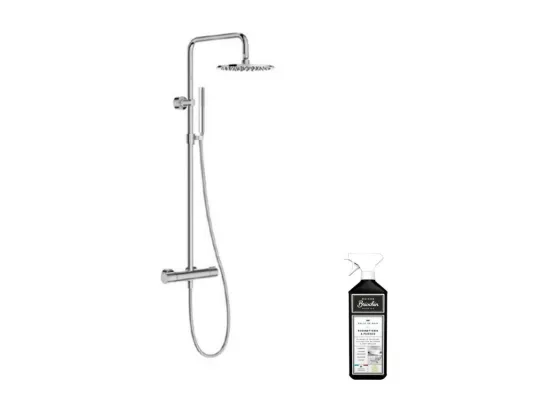Colonne de douche thermostatique JACOB DELAFON Toobi + nettoyant Briochin
