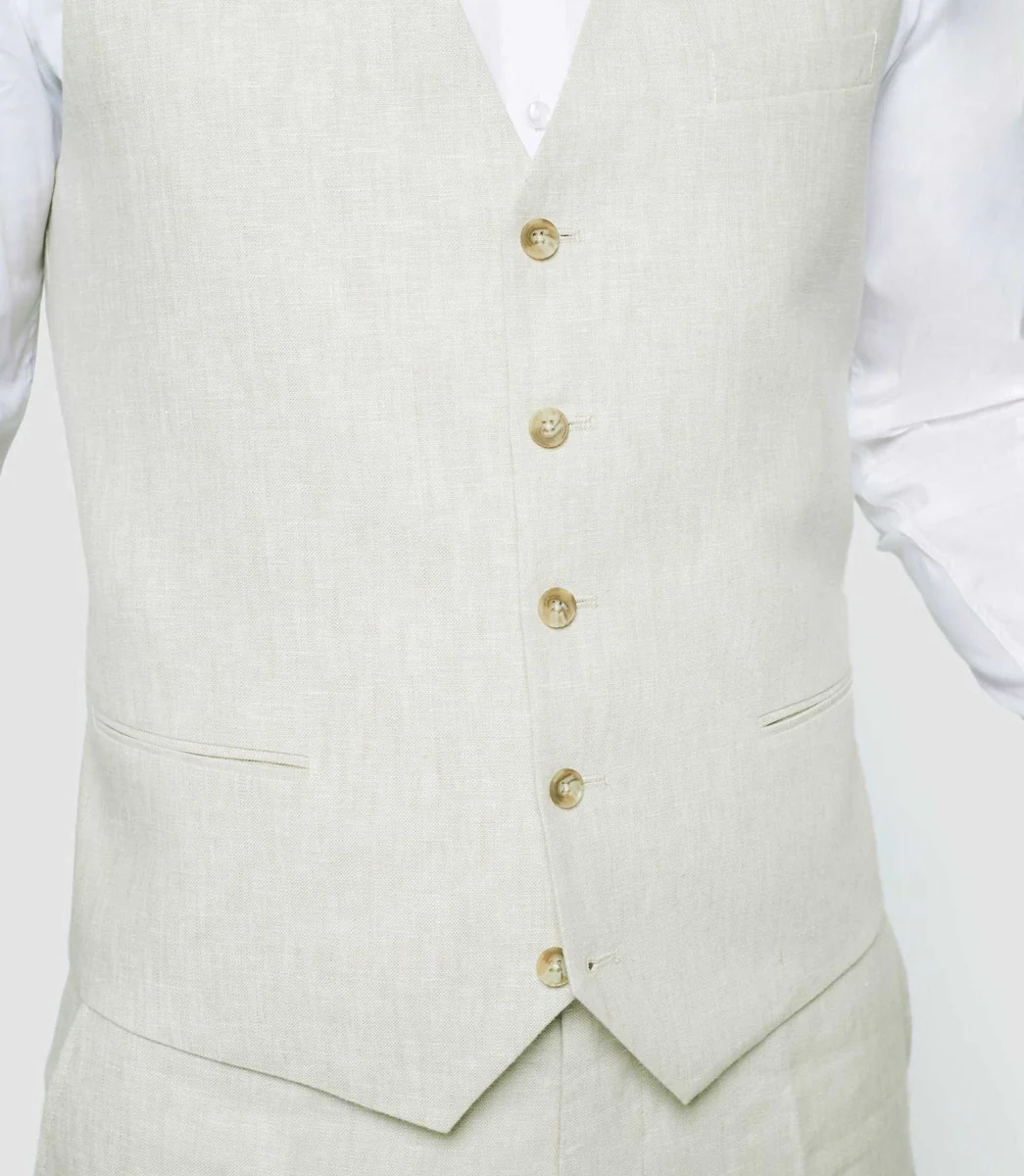 Gilet de costume beige 