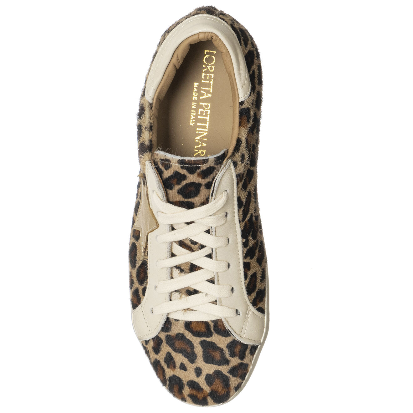 Loretta Pettinari Sneakers en Cuir Zoé léopard