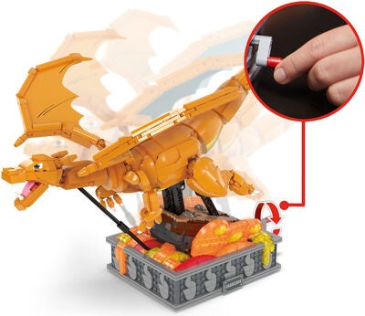 Mega Pokémon Byggesett Motion Charizard 1664 Brikker