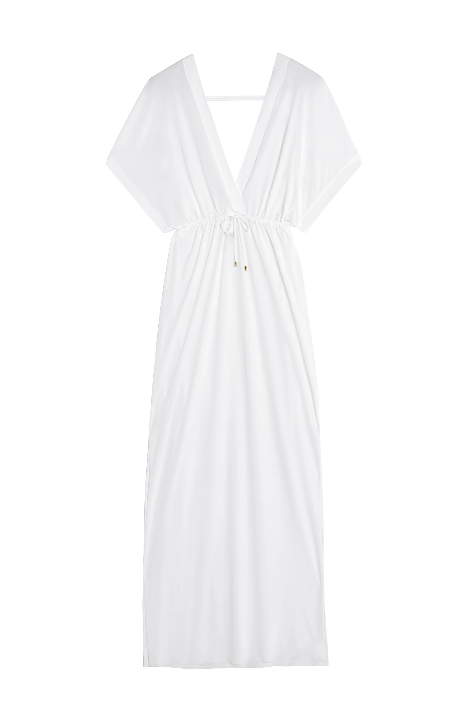 lyra Robe longue fendue sur les côtés blanc Blanc