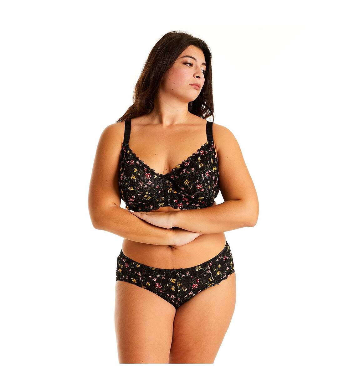 Soutien-gorge à armatures noir/rouge Elena