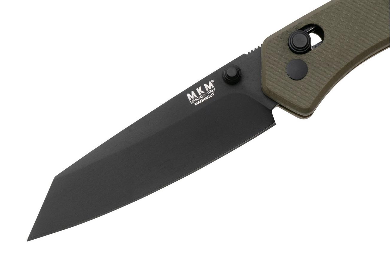 MKM Yipper YP-GODB Black MagnaCut, OD Green G10 zakmes, Ben Petersen design