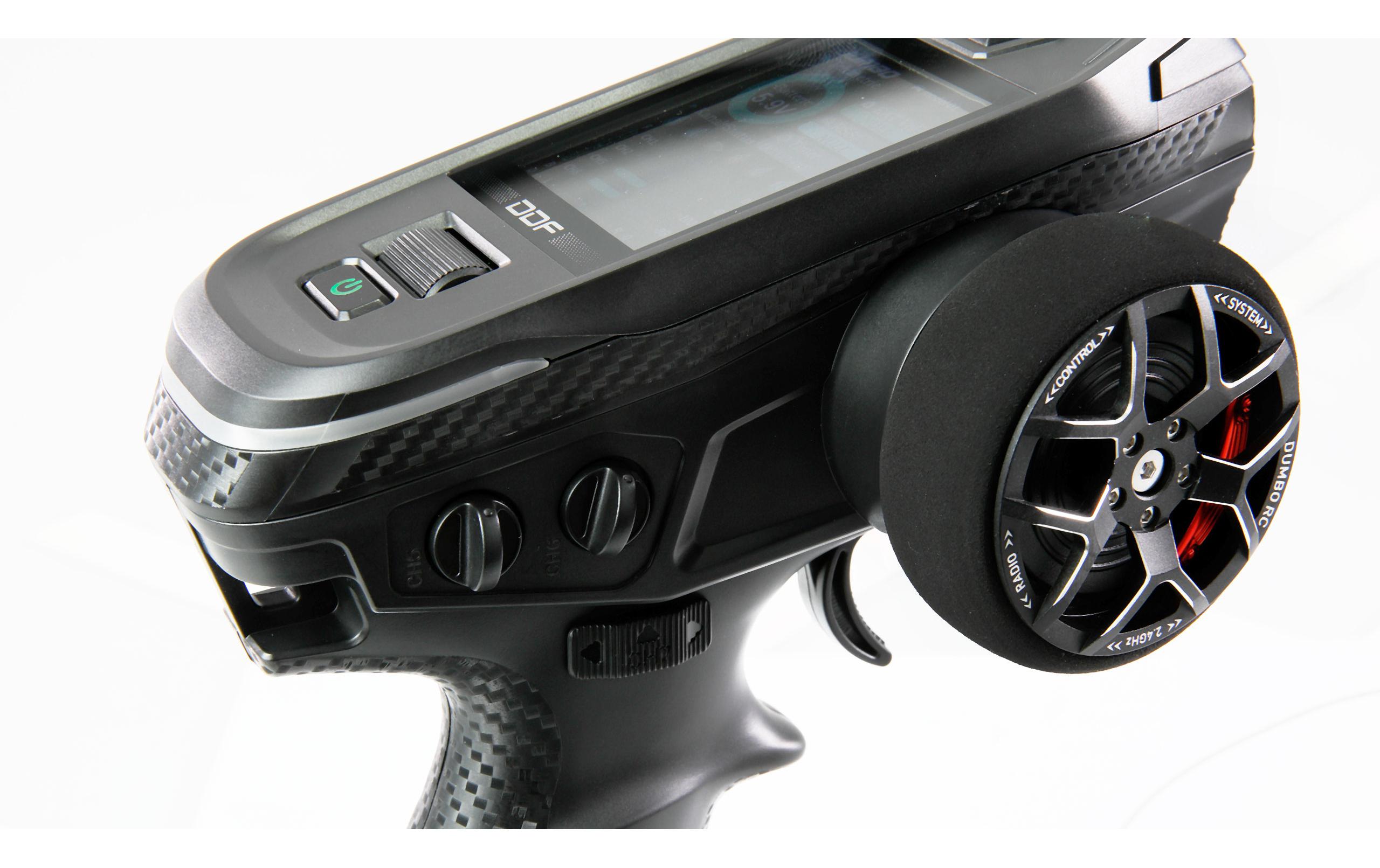 Fernsteuerung DDF-350 2.4 GHz, 10 KanalFernsteuerung inkl. 10-Kanal-Empfänger