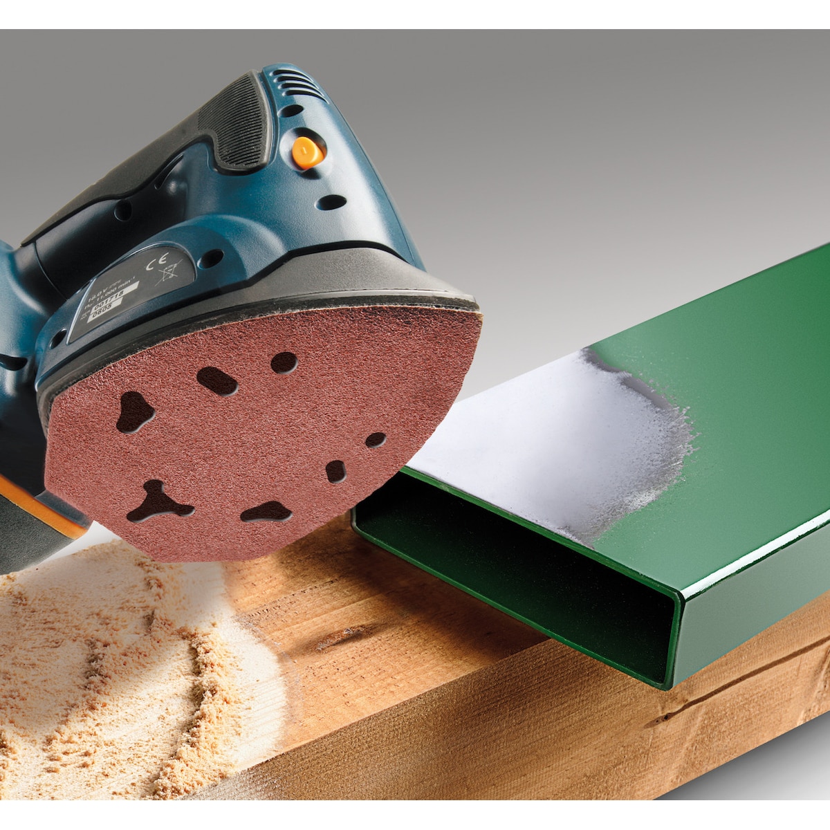 QUICK-STICK trekantet slipepapir, tre og metall K40