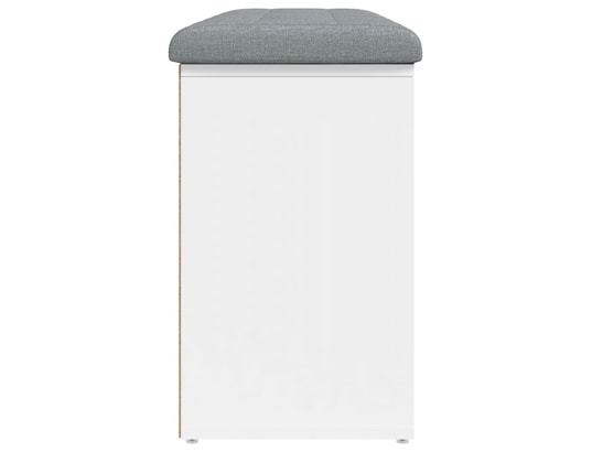 VIDAXL - Banc à chaussures blanc 102x32x50 cm bois d'ingénierie