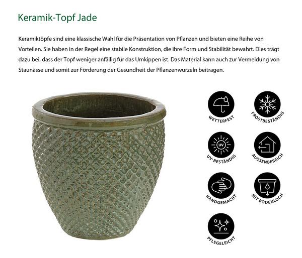 Dehner Keramik-Topf Jade, rund