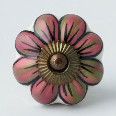 Türknauf 'Blume', pink, Ø 4,5 cm günstig bestellen