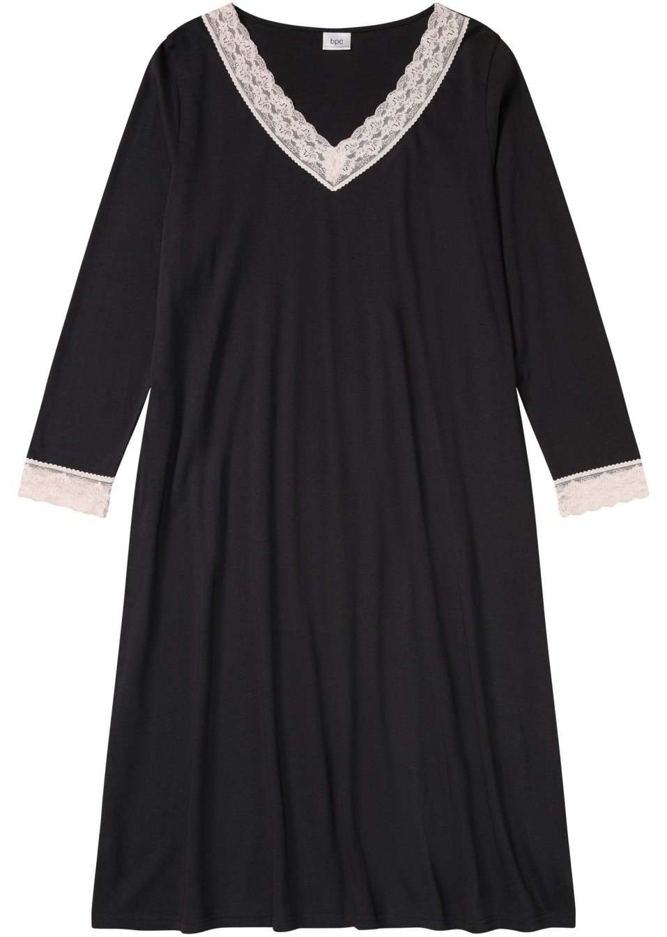 Chemise de nuit avec viscose et dentelle