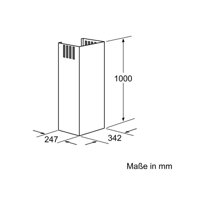 Siemens Kaminverlängerung 1000mm LZ12265