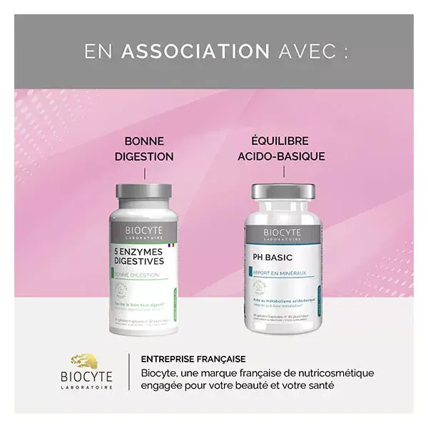 Biocyte Gummies Vinaigre de Cidre de Pomme Digestion, Taux de Sucre 60 gummies