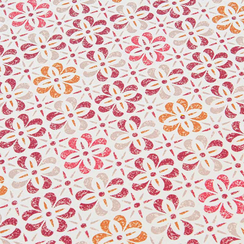 Tapis vinyle 'Nathalia' rouge