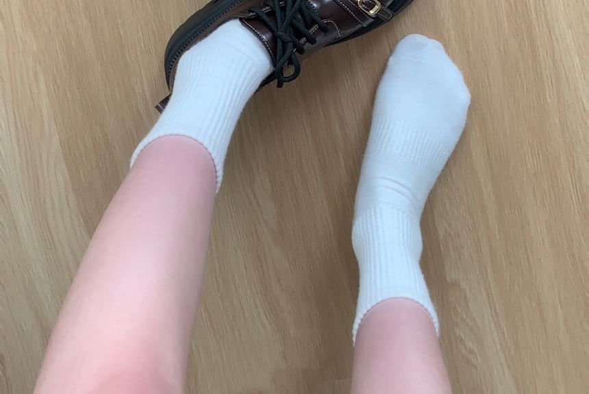 DURAC - Veterschoenen met plateauzool van imitatieleer