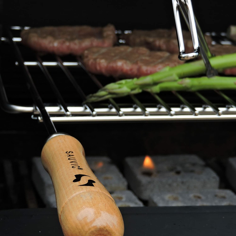 Papillon 8160400 8160400-grille de barbecue extensible, 60 x 40 cm, extensible de 62 à 72 cm, acier, 600x400 mm