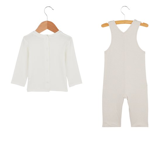 Ensemble salopette Petit Koala   Écru/Beige        de               Marèse