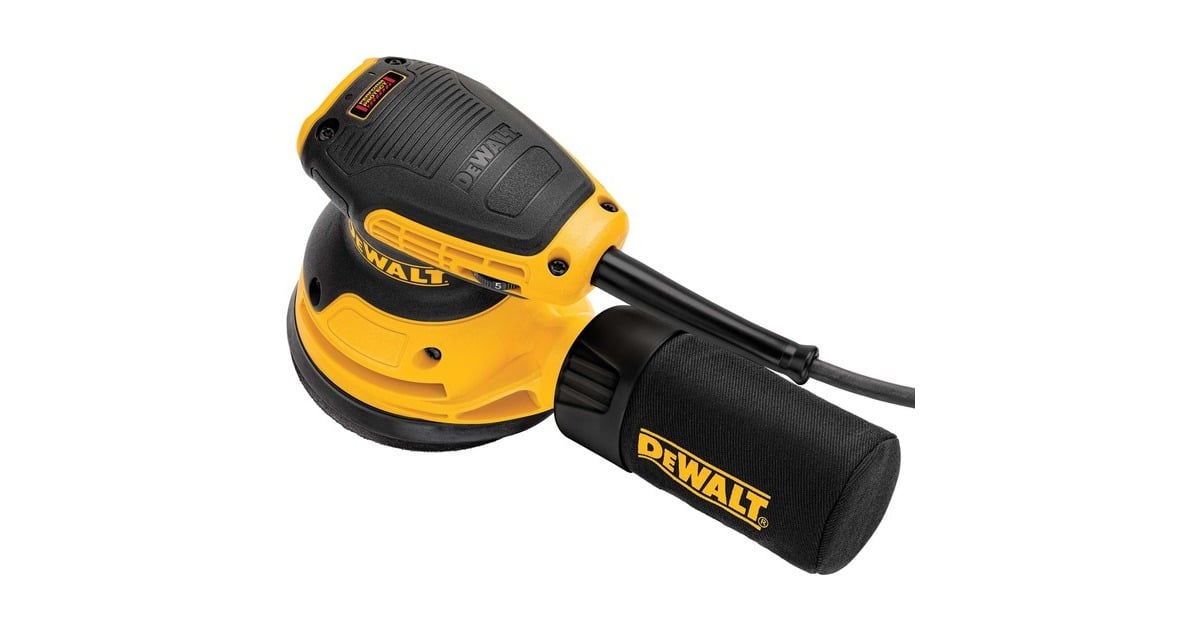 DEWALT280W Excentrische schuurmachine 125mm DWE6423  (Geel/zwart)