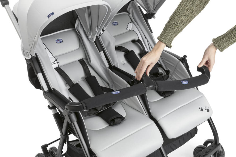 Chicco Zwillingsbuggy Ohlal Twin Silver Cat