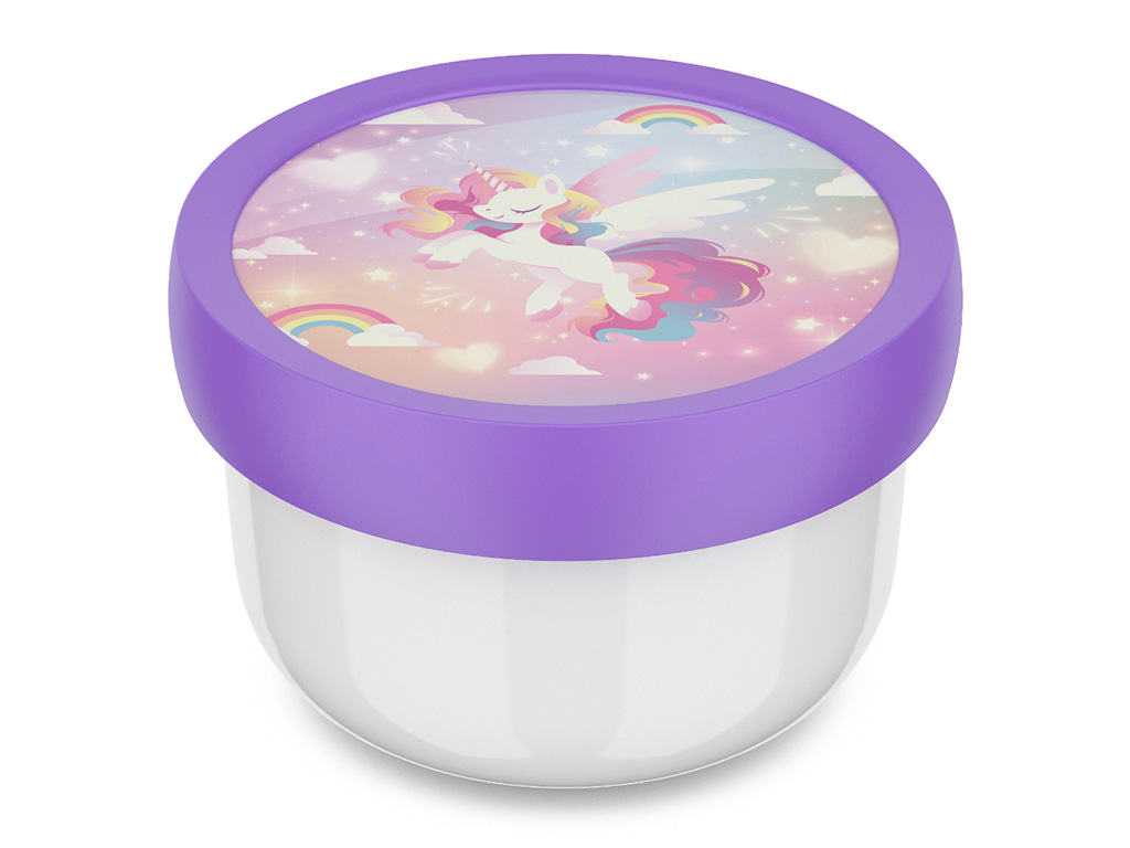 Mepal Campus 300 ml Fruitbox met vorkje - Unicorn Glow