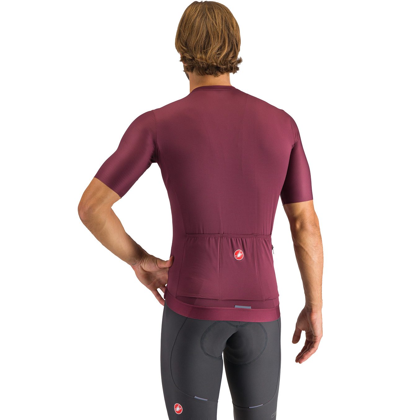 Castelli Espresso Radtrikot Herren deep bordeaux
