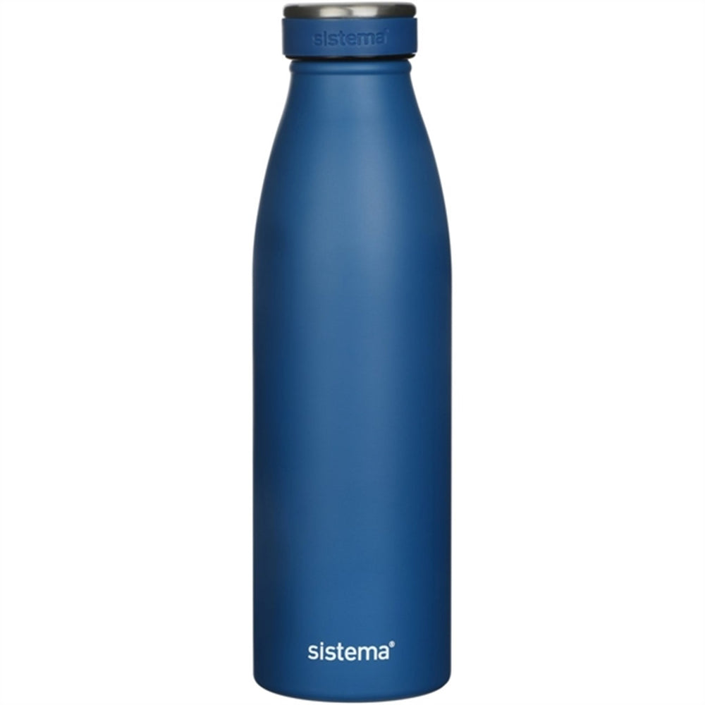 Køb Sistema Stainless Steel Drikkedunk 500 ml Ocean Blue