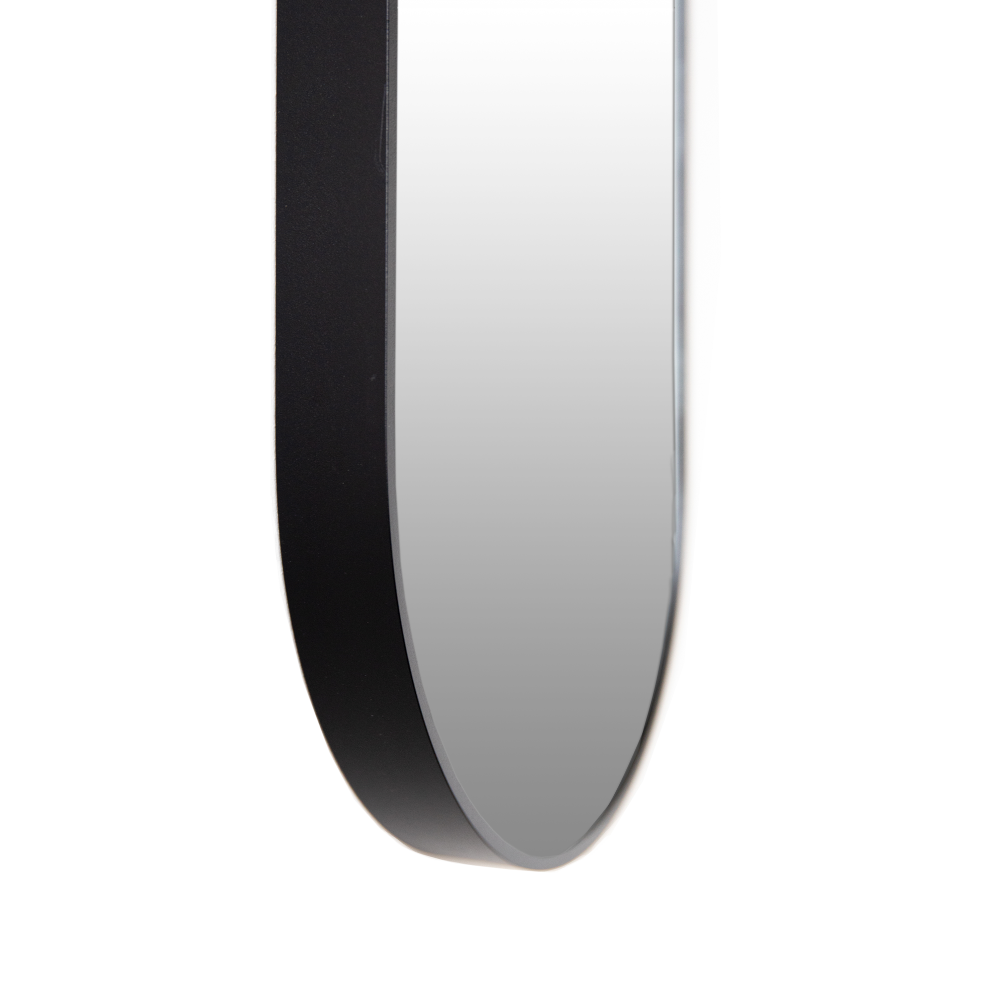 Spiegel ovaal 40x80 - zwart
