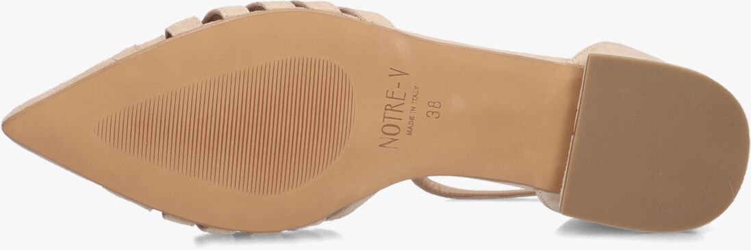 beige notre-v platte sandalen 12264