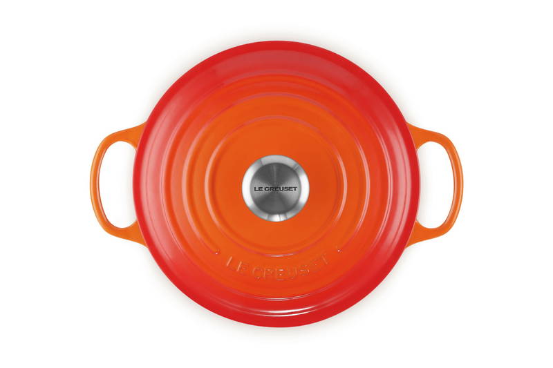 LE CREUSET Sauteuse 24cm Ofenrot SIGNATURE