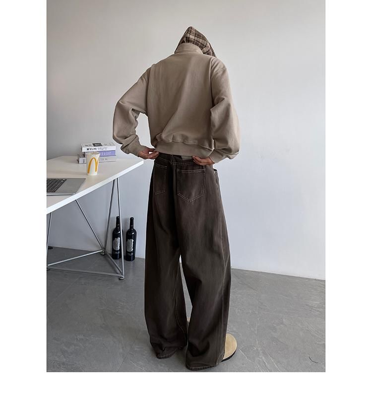 Kimeya - Mid Rise Washed Wide Leg Jeans