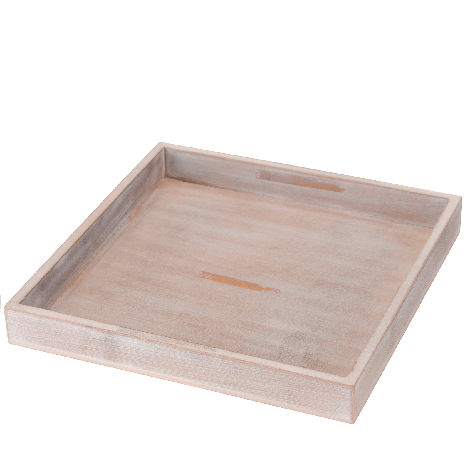 Deko Tablett - grau - 30x30 cm
