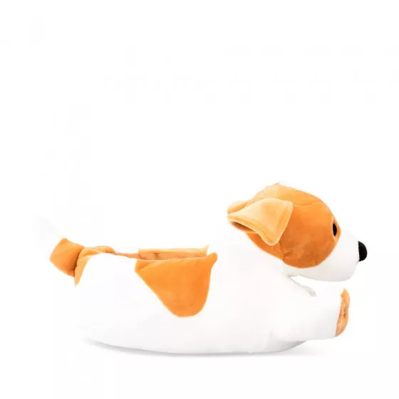 Chaussons peluche chien BEIGE MERRY SCOTT