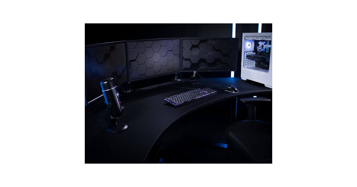 ArozziArena Angelo - Pure Black gaming desk  (Zwart)