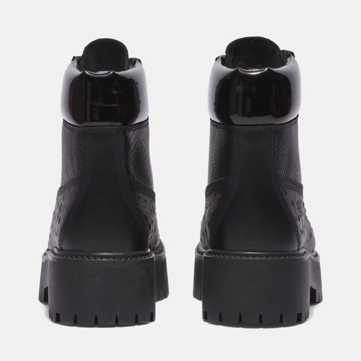 Bota de plataforma Timberland Premium Stone Street para mulheres, na cor preta.