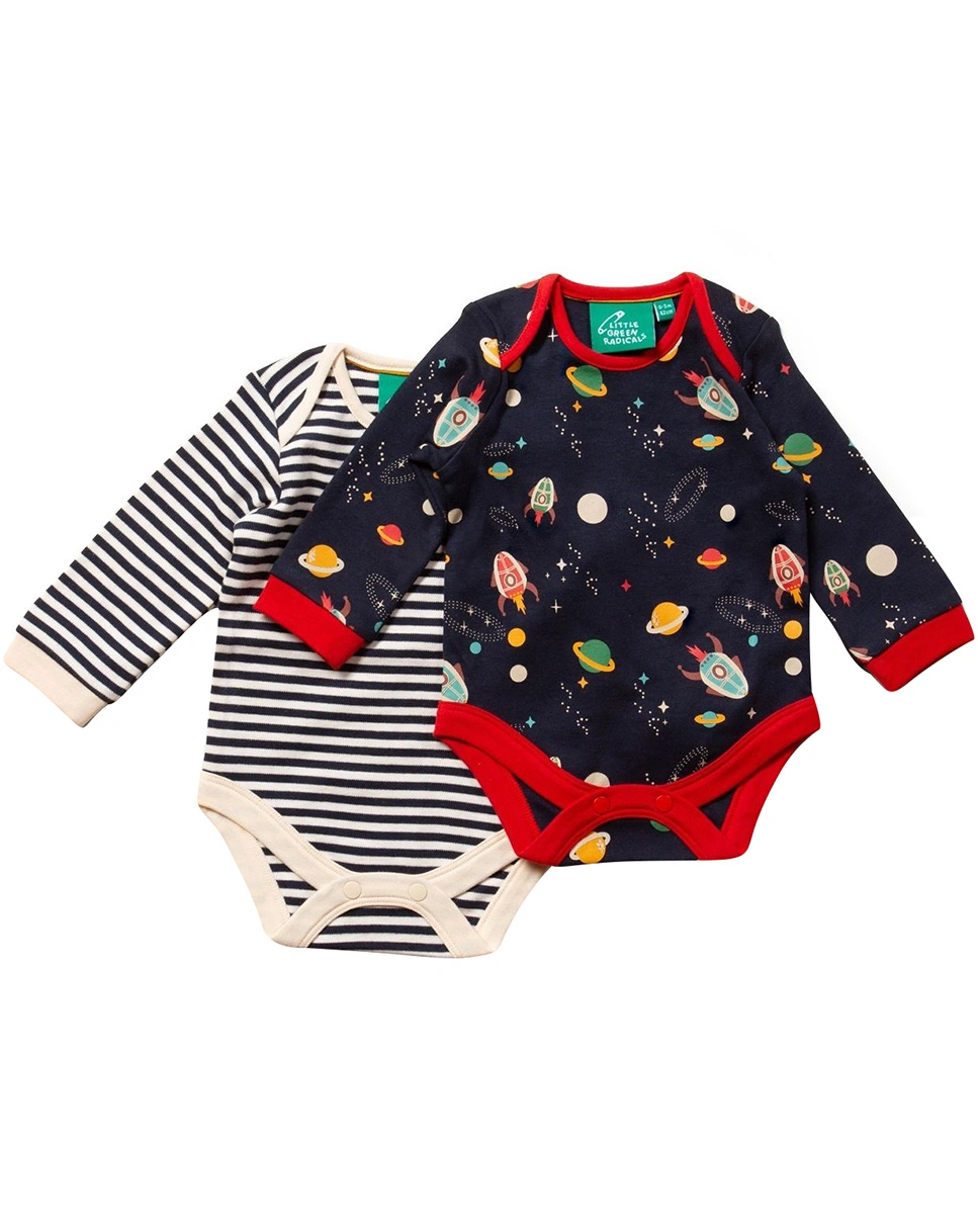 Langarm-Body OUTER SPACE 2er-Pack in navy